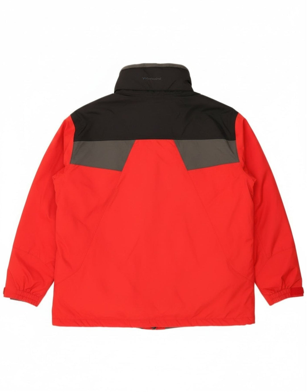 Jaqueta corta-vento masculina Columbia Interchange UK 42 XL vermelho colorblock