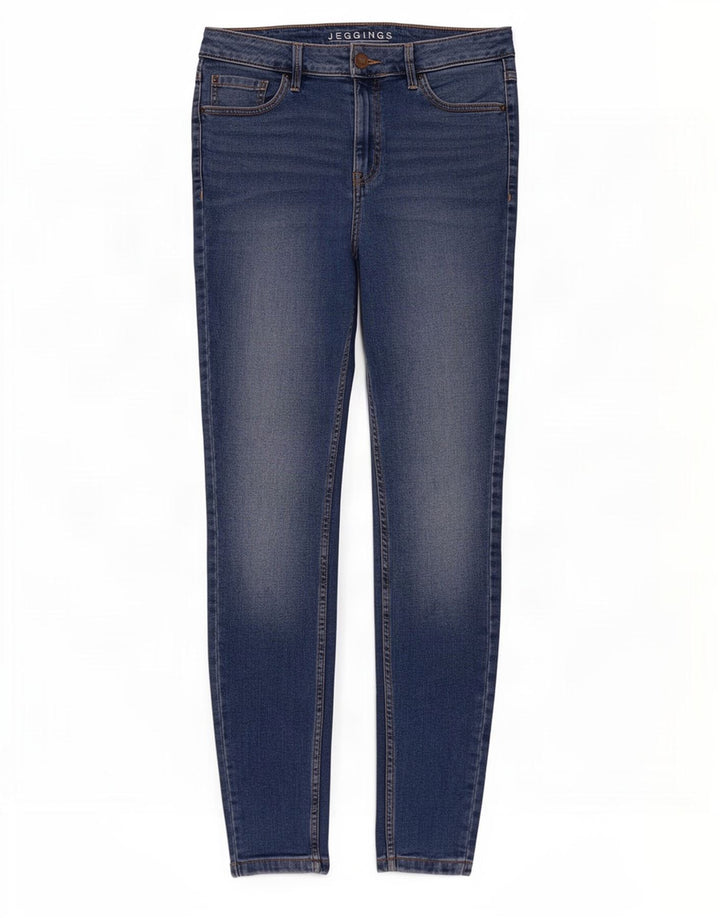 Calça jeans feminina Marks & Spencer UK 12 médio W30 L30 azul algodão