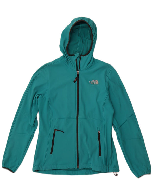 Jaqueta feminina com capuz THE NORTH FACE UK 12 médio turquesa
