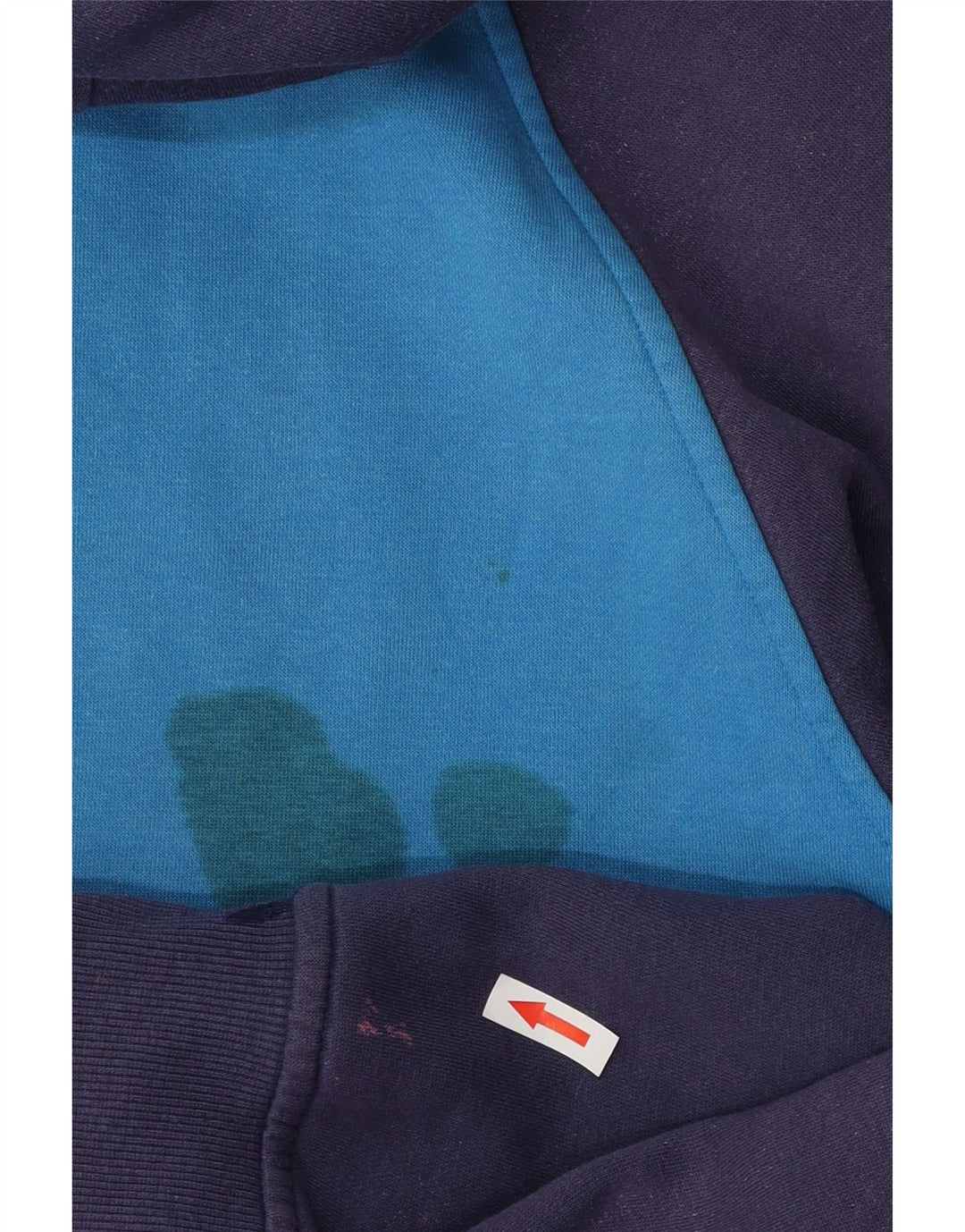 Suéter masculino com capuz e zíper Saltrock grande algodão colorido azul