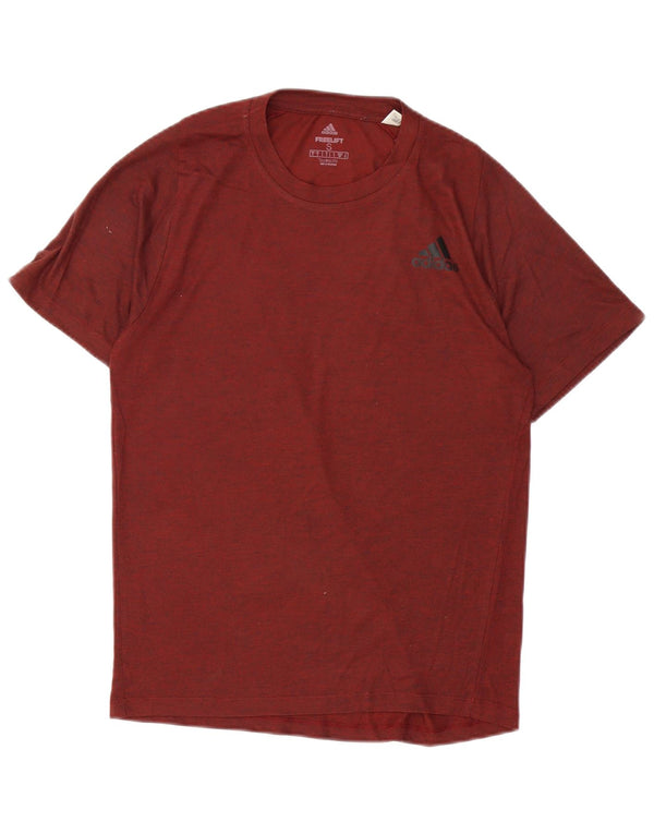 Adidas Mens Climalite Camiseta Top Pequeno Marrom Salpicado