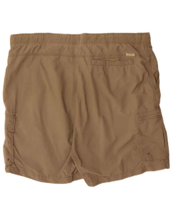 Columbia Mens Cargo Shorts XL W40 Poliéster Bege
