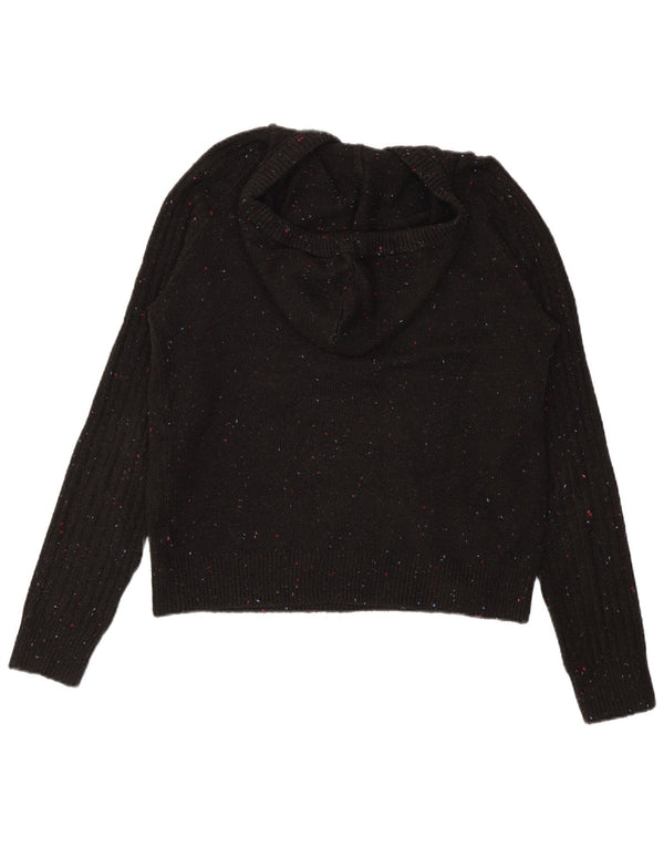 Suéter feminino Marks & Spencer oversized UK 6 XS preto manchado