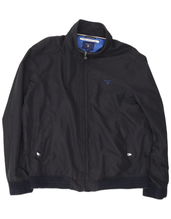 Jaqueta bomber masculina Gant UK 42 XL poliéster azul marinho