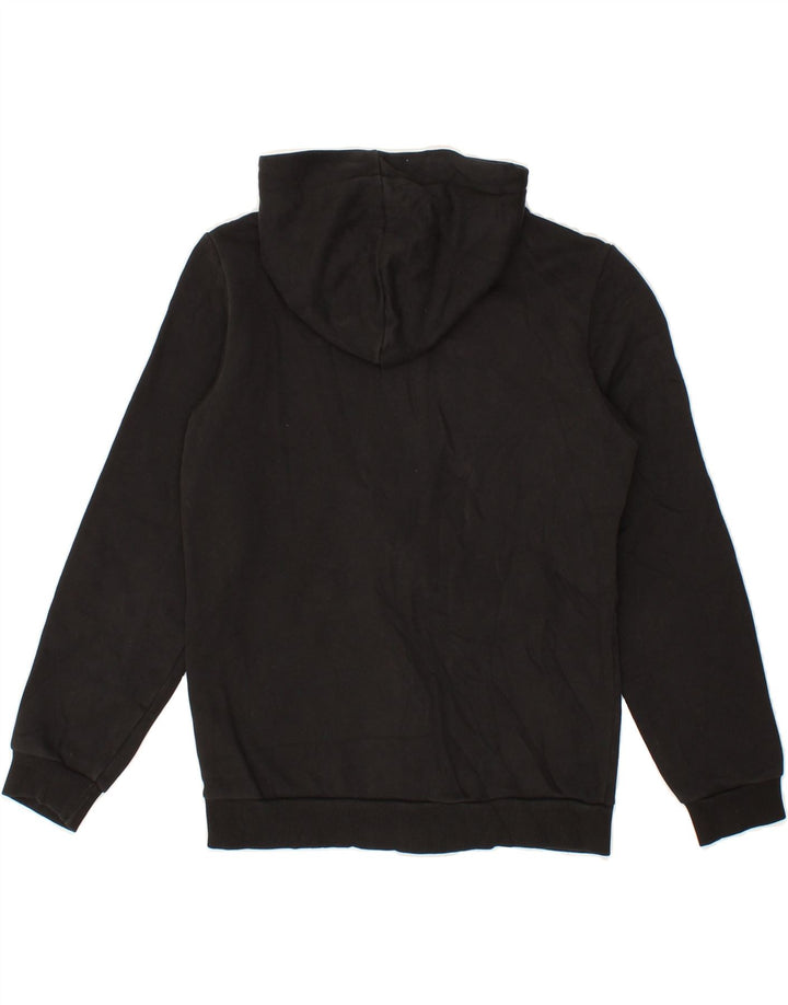 PUMA Boys Graphic Zip Hoodie Sweater 11-12 Years Black Cotton Vintage Puma and Second-Hand Puma from Messina Hembry 