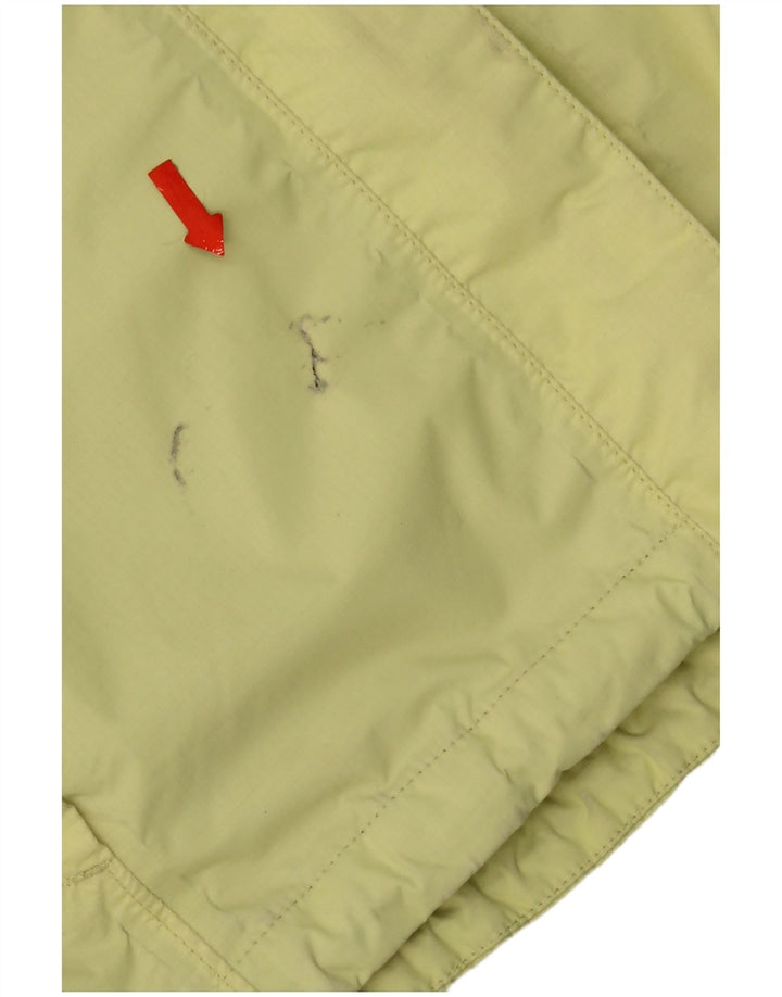 Jaqueta de chuva com capuz feminina The North Face UK 14 nylon amarelo médio