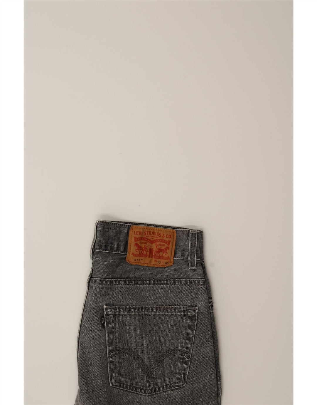 LEVI'S Womens 511 Slim Jeans W30 L32 Grey Cotton Vintage Levi's and Second-Hand Levi's from Messina Hembry 