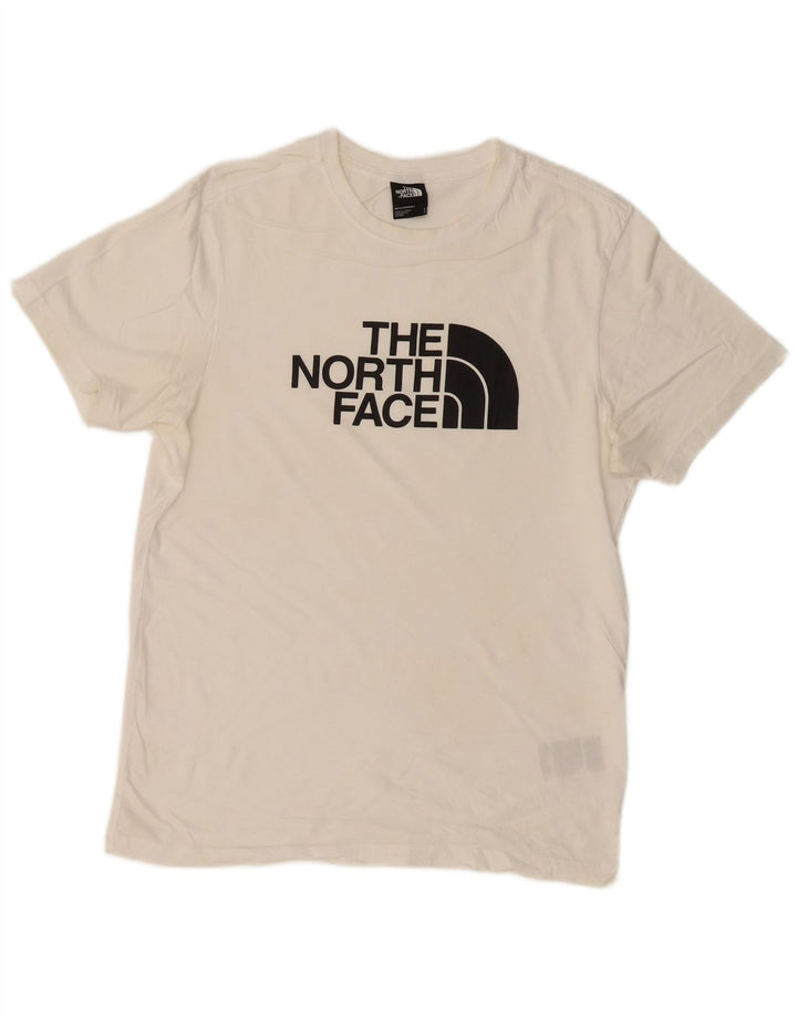 Camiseta gráfica masculina THE NORTH FACE top pequeno algodão branco