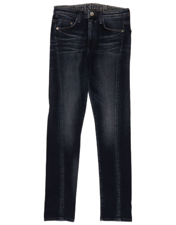 Calvin Klein Jeans Slim Feminino W29 L30 Azul Marinho Algodão