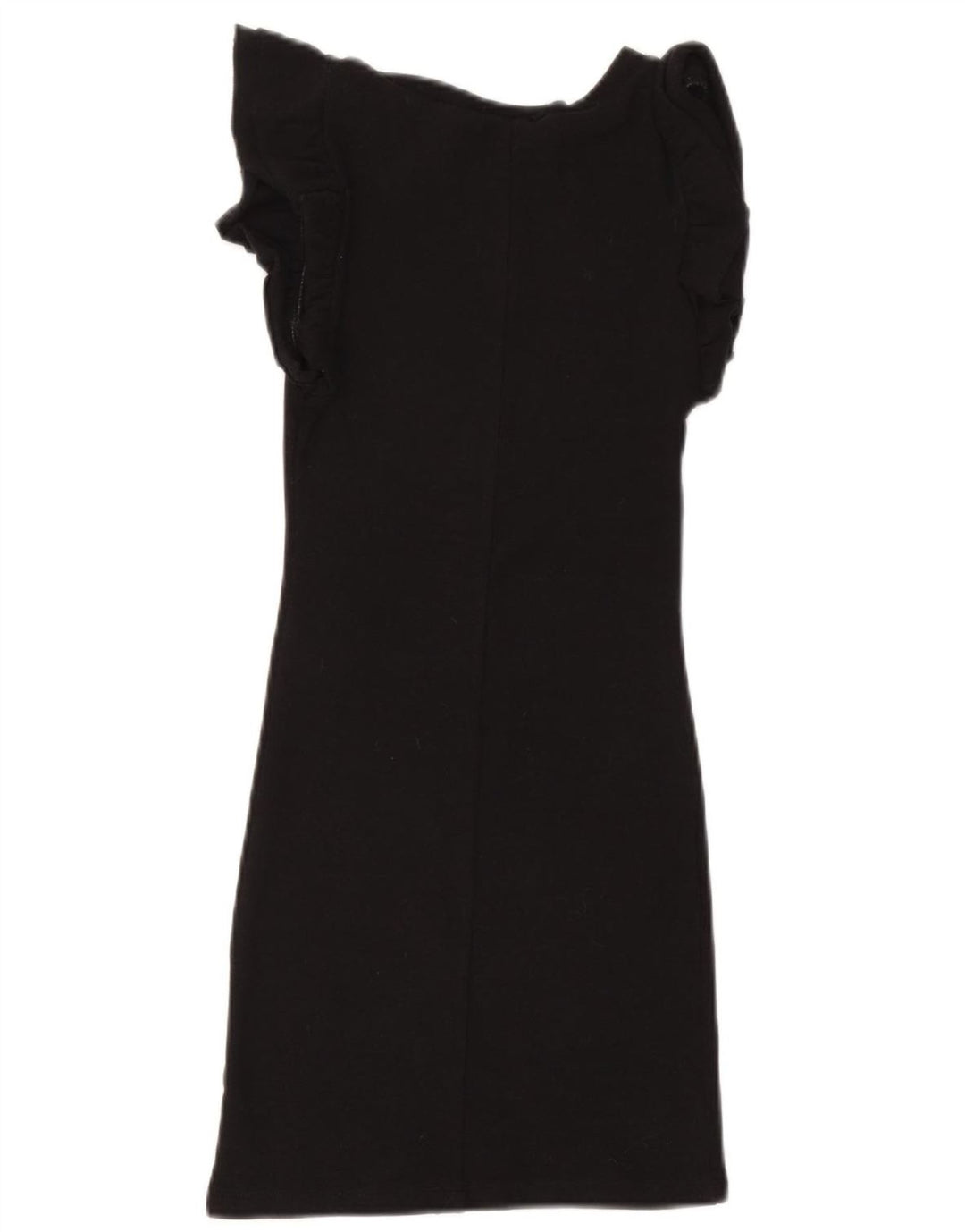 Vestido bainha feminino Zara Reino Unido 10 pequeno algodão preto