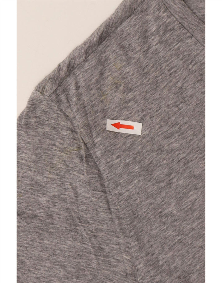 Camiseta gráfica masculina HUGO BOSS Top 2XL cinza manchado