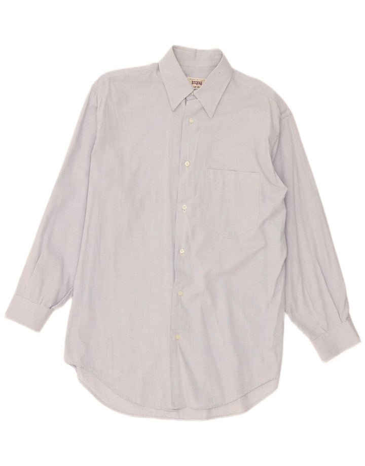 Camisa masculina Sisley média azul guingão