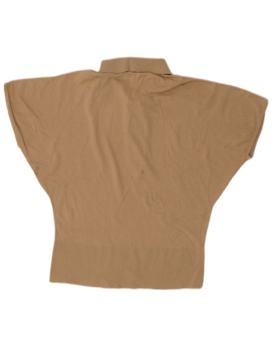 Camisa polo feminina Cos Batwing Reino Unido 14 bege médio