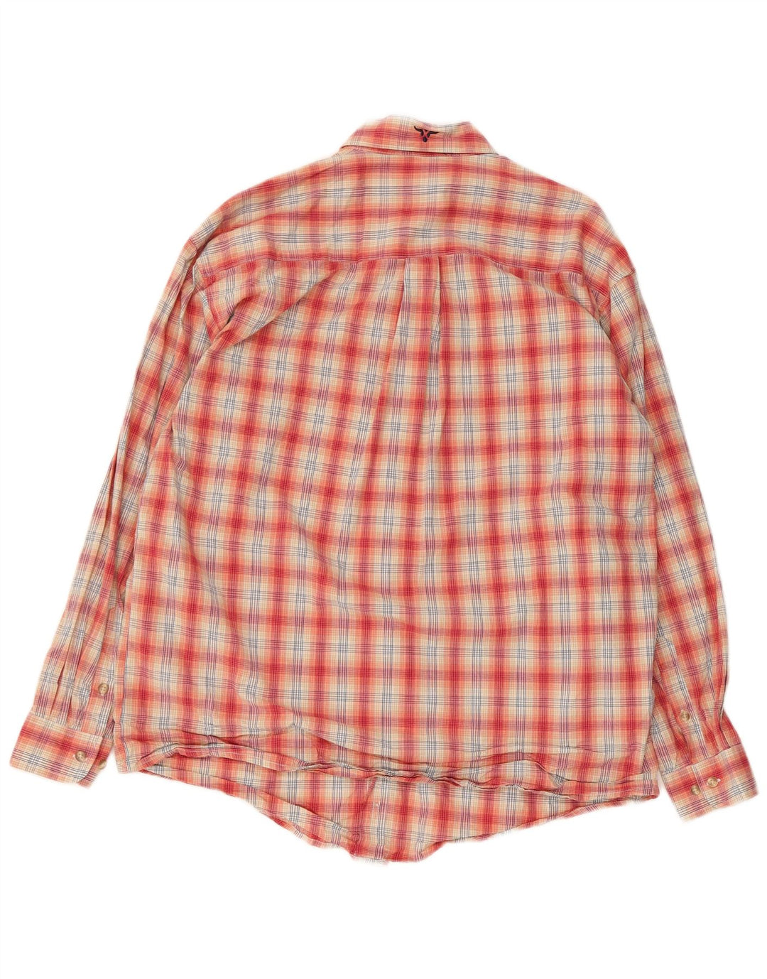 Camisa masculina Wrangler grande algodão xadrez vermelho