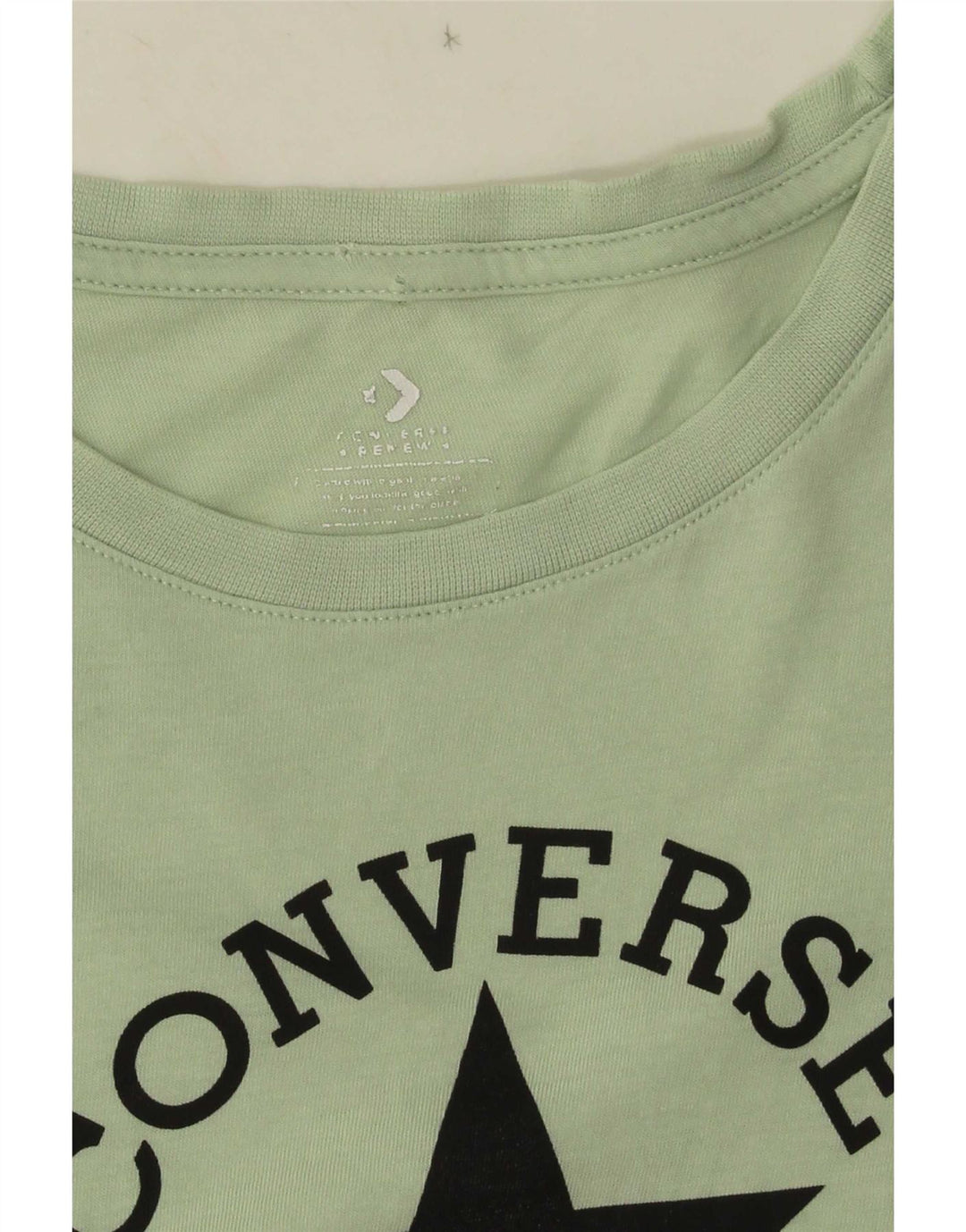 Camiseta feminina Converse com estampa gráfica UK 10 pequena verde