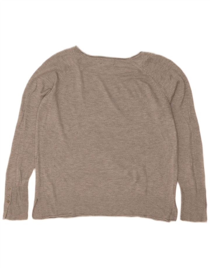 Blusa feminina Stradivarius com ajuste solto, Reino Unido 10, pequena, cinza