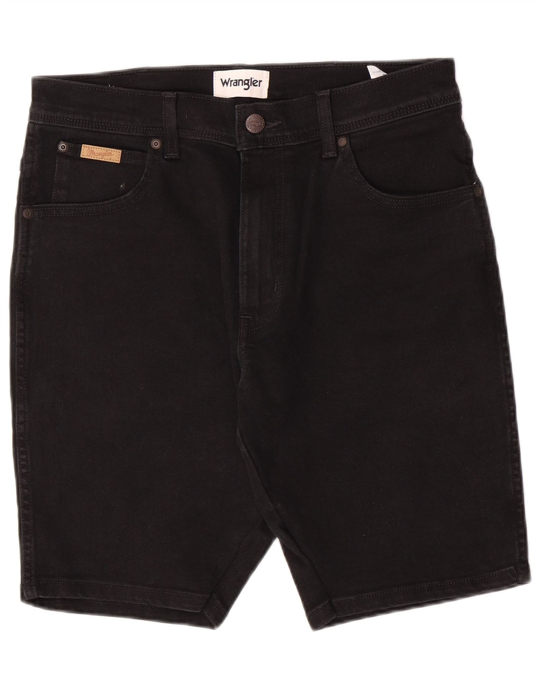 Wrangler Mens Texas Denim Shorts W30 Médio Algodão Preto