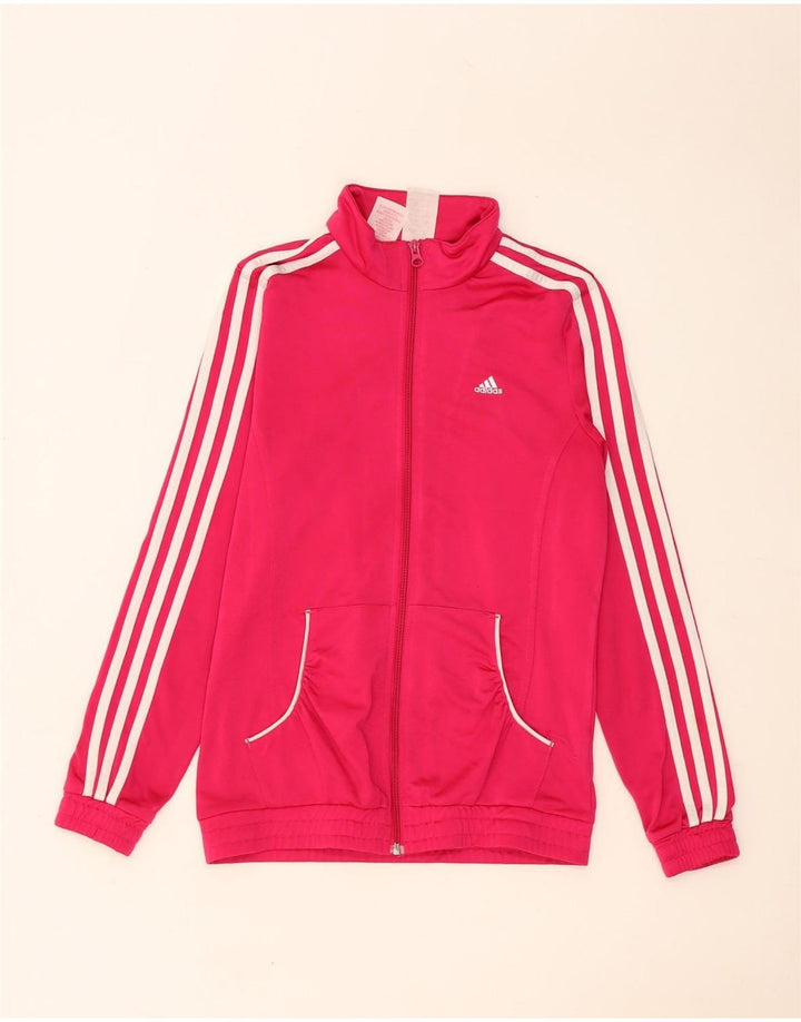 Jaqueta Adidas Meninas Treino Top 14-15 Anos Rosa Poliéster