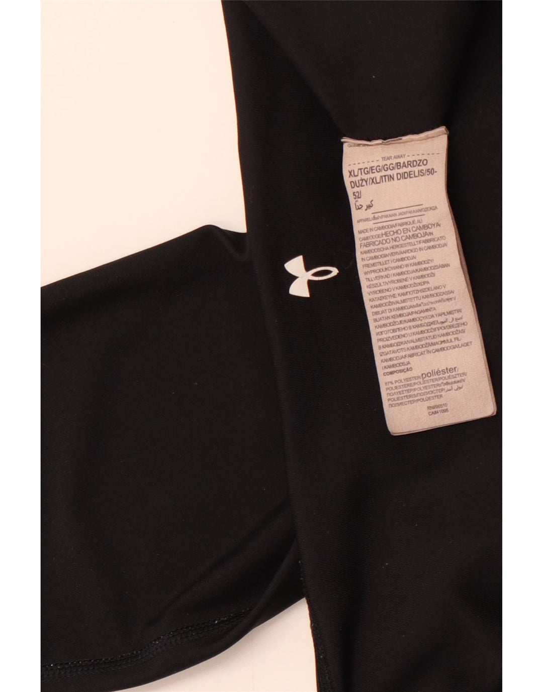 Leggings femininos UNDER ARMOUR UK 18 XL poliéster preto