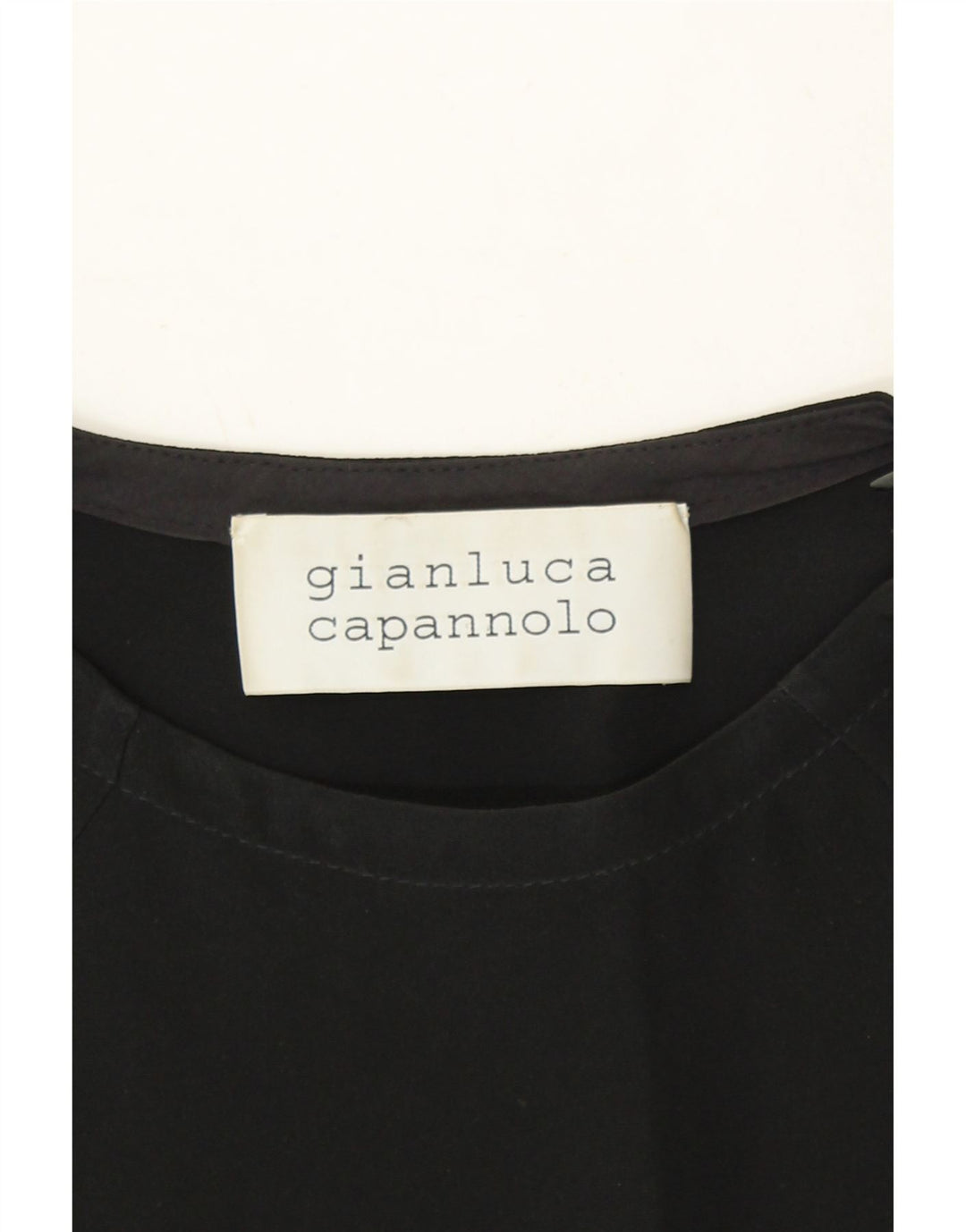 GIANLUCCA CAPANNOLO Womens Batwing Shift Dress EU 40 Medium Black Silk Vintage Gianlucca Capannolo and Second-Hand Gianlucca Capannolo from Messina Hembry 