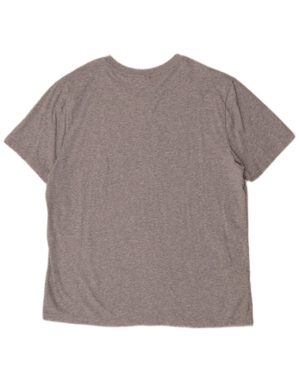 Camiseta masculina Fila Graphic 2XL algodão manchado cinza