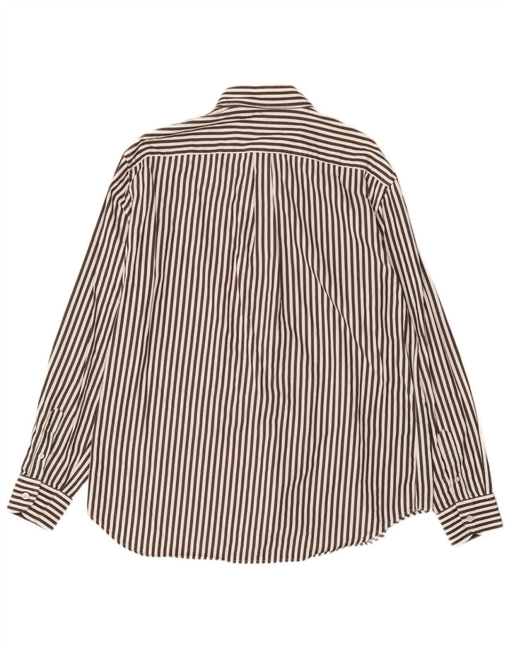 Camisa masculina Harmont & Blaine 2XL listrada marrom