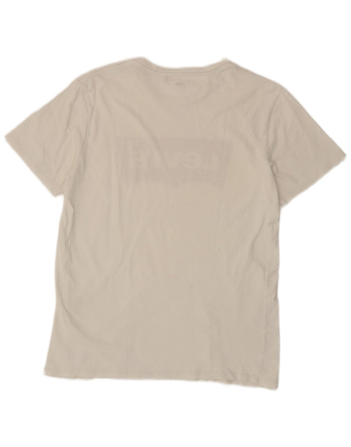 Camiseta gráfica masculina Levi's Top grande branco