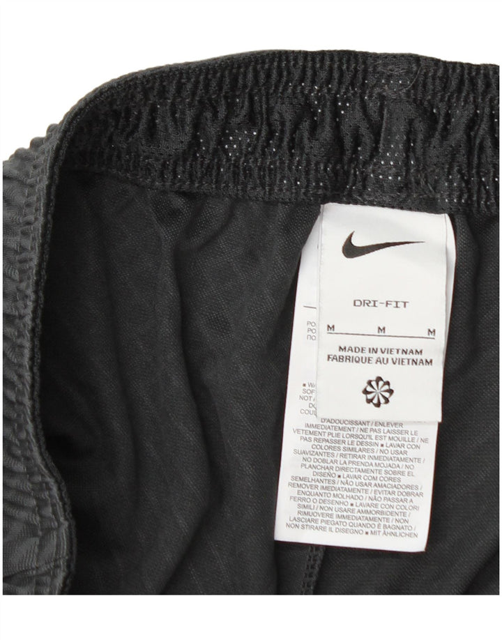 Nike Mens Dri Fit Sport Shorts Médio Preto Geométrico Poliéster