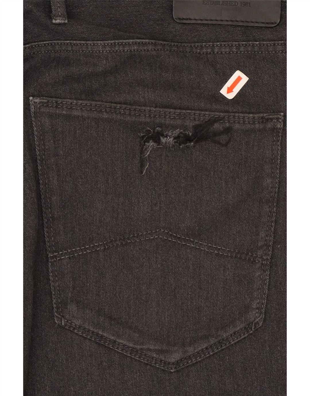 Armani Mens Jeans Slim W36 L30 Algodão Preto