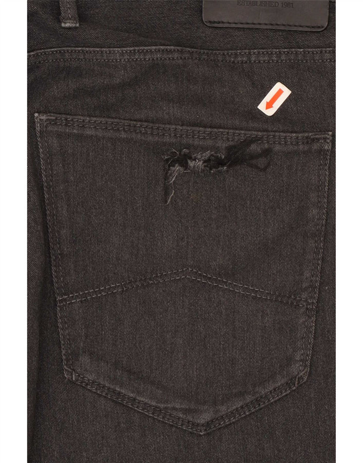 Armani Mens Jeans Slim W36 L30 Algodão Preto