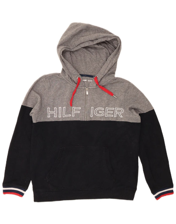 Tommy Hilfiger Meninos moletom com capuz gráfico 13-14 anos médio azul marinho