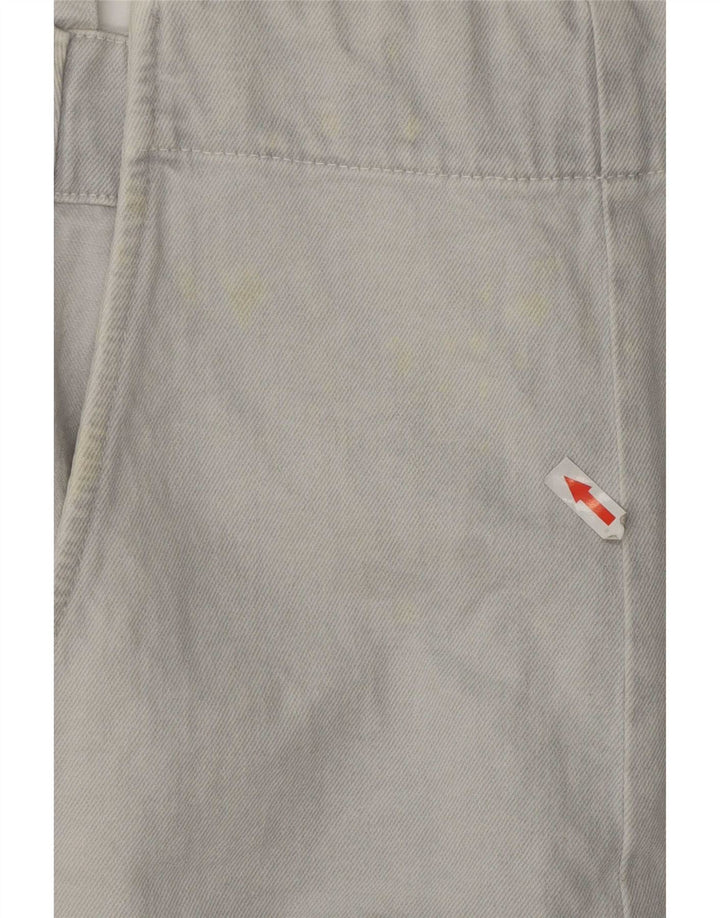 Macacão jeans feminino Zara Reino Unido 16 grande algodão azul