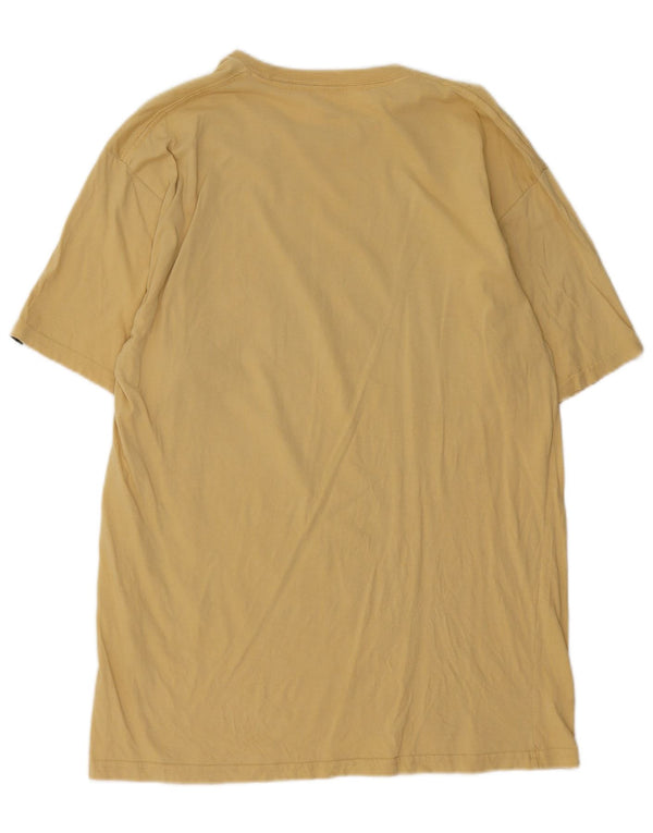 Camiseta Vans Masculina Classic Fit Graphic Top Grande Algodão Amarelo
