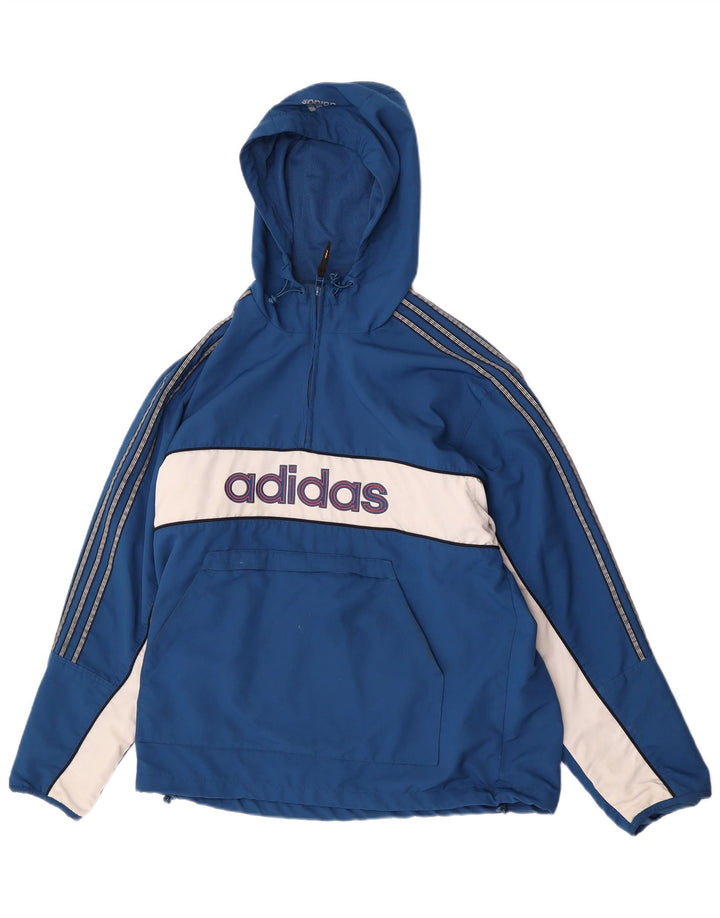 Adidas Mens Graphic Tracksuit Top Jacket UK 38/40 Medium Blue Colourblock