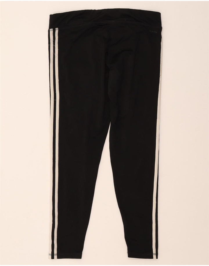 ADIDAS Womens Leggings UK 16 Large  Black Vintage Adidas and Second-Hand Adidas from Messina Hembry 