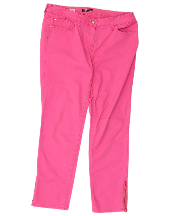 Calça feminina casual TOMMY HILFIGER EUA 12 grande W36 L28 rosa