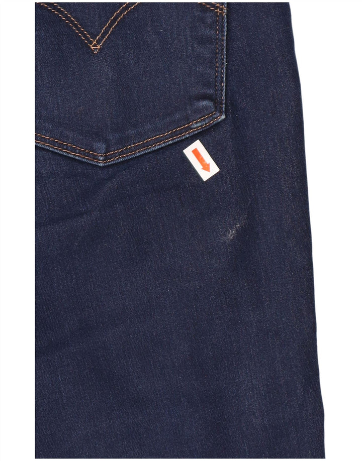 Jeans slim feminino LEVI'S W29 L30 algodão azul marinho