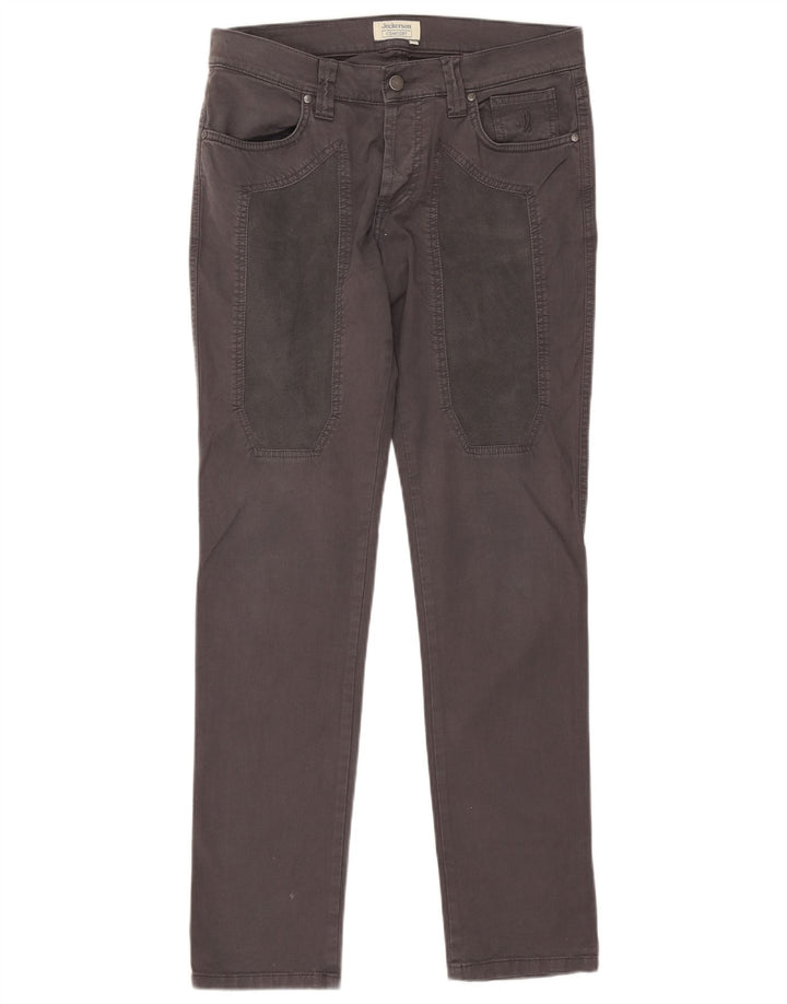 Jeckerson Jeans Slim Feminino W32 L31 Algodão Cinza