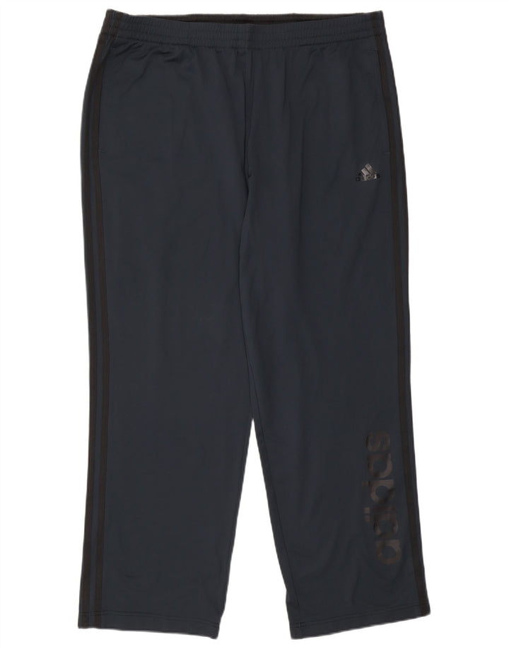 Calça de treino masculina Adidas Climalite Graphic XL azul marinho poliéster