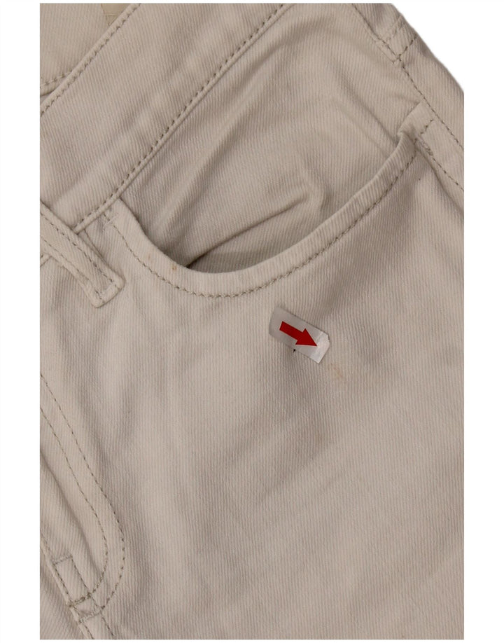 DIESEL Calça jeans feminina Liv Slim Straight W27 L24 algodão branco