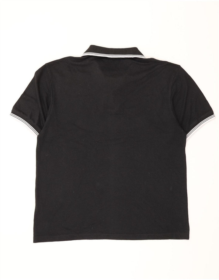 Camisa polo masculina Paul Smith grande algodão preto