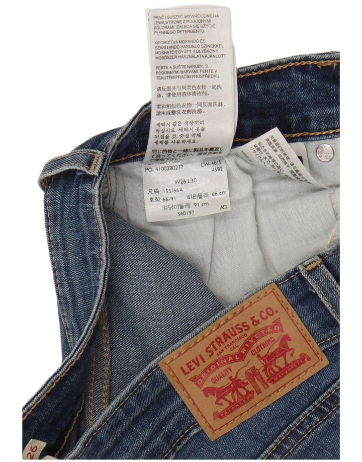 Calça jeans feminina Levi's 712 Slim W26 L27 azul algodão
