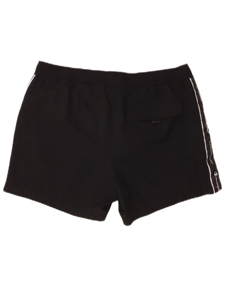 Shorts esportivos gráficos masculinos Champion 2XL poliéster preto