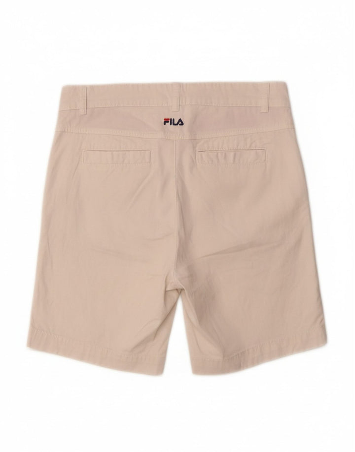 FILA Shorts Chino Feminino EU 40 Médio W30 Algodão Branco