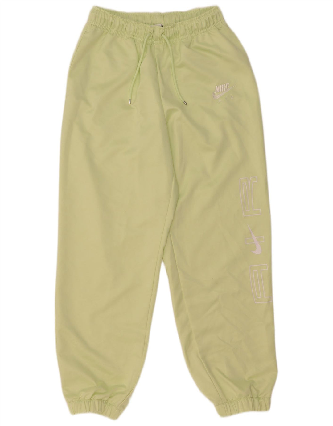 Calça esportiva feminina Puma Graphic Joggers UK 8 pequena verde poliéster