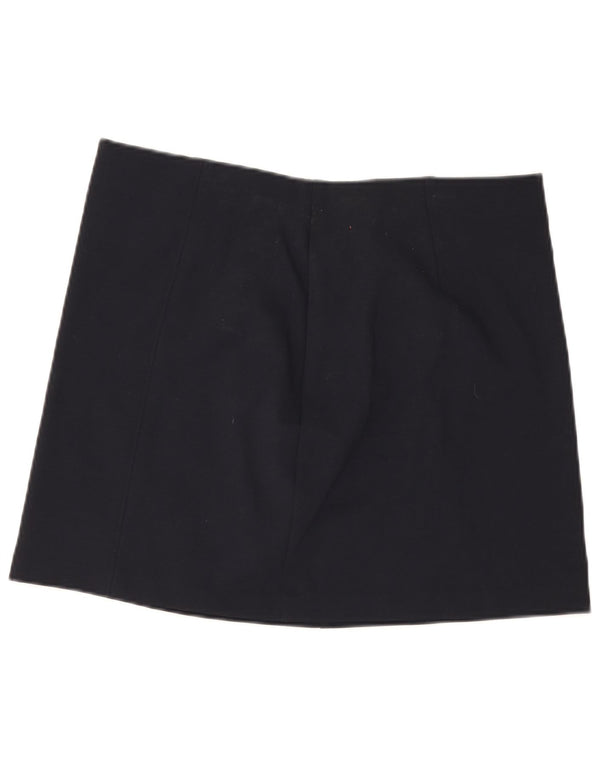 Minissaia feminina MARKS & SPENCER UK 18 XL W36 azul marinho viscose