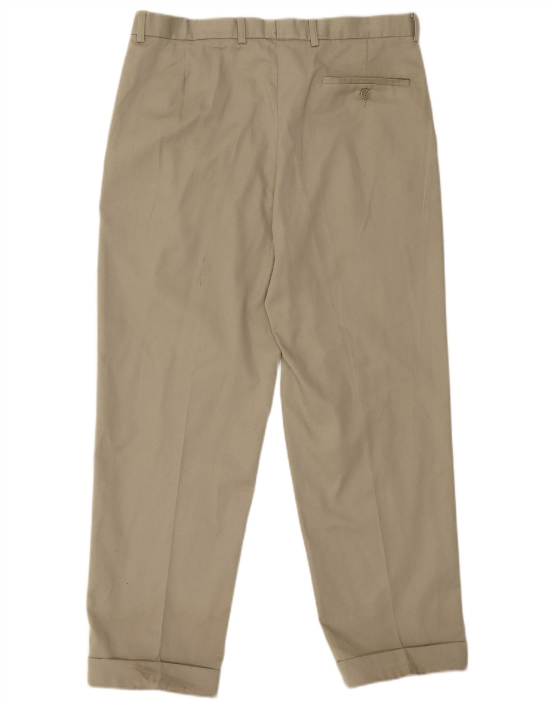 Calça chino masculina Marks & Spencer W34 L29 poliéster cinza