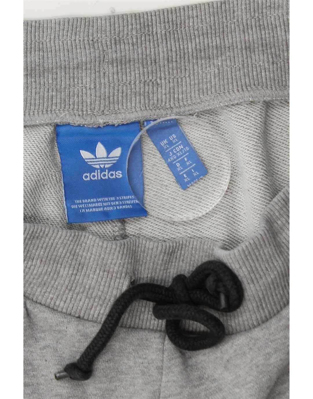 Calças de treino masculinas ADIDAS XL cinza algodão