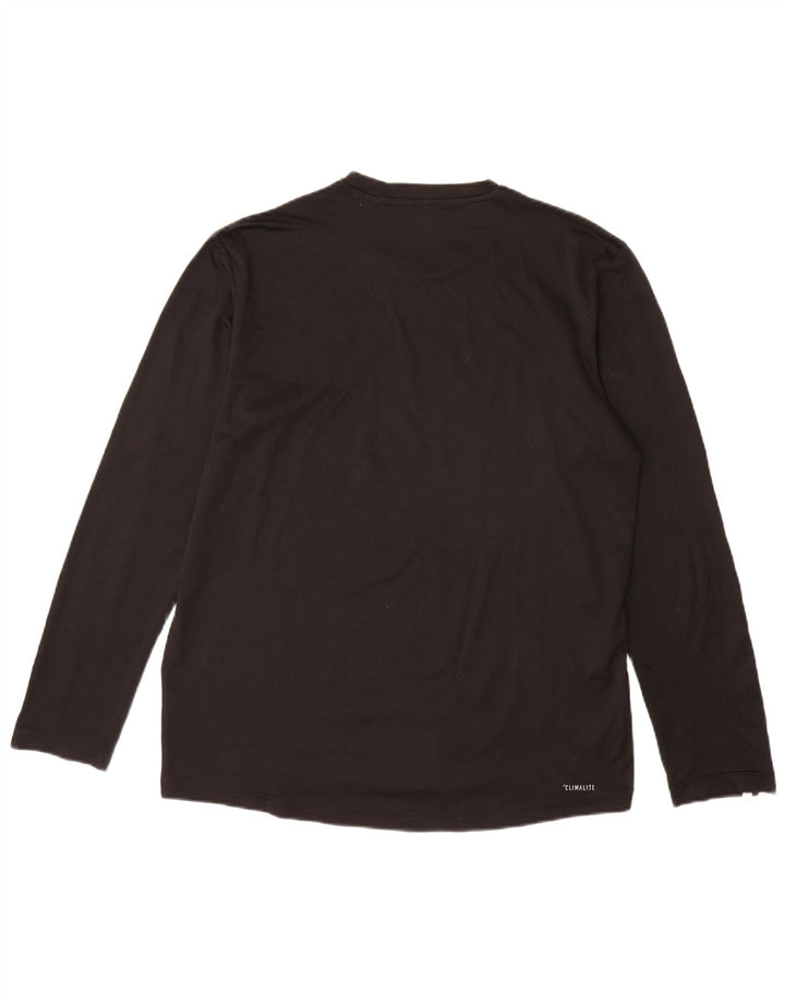 Adidas Mens Climalite Top Manga Longa Grande Preto