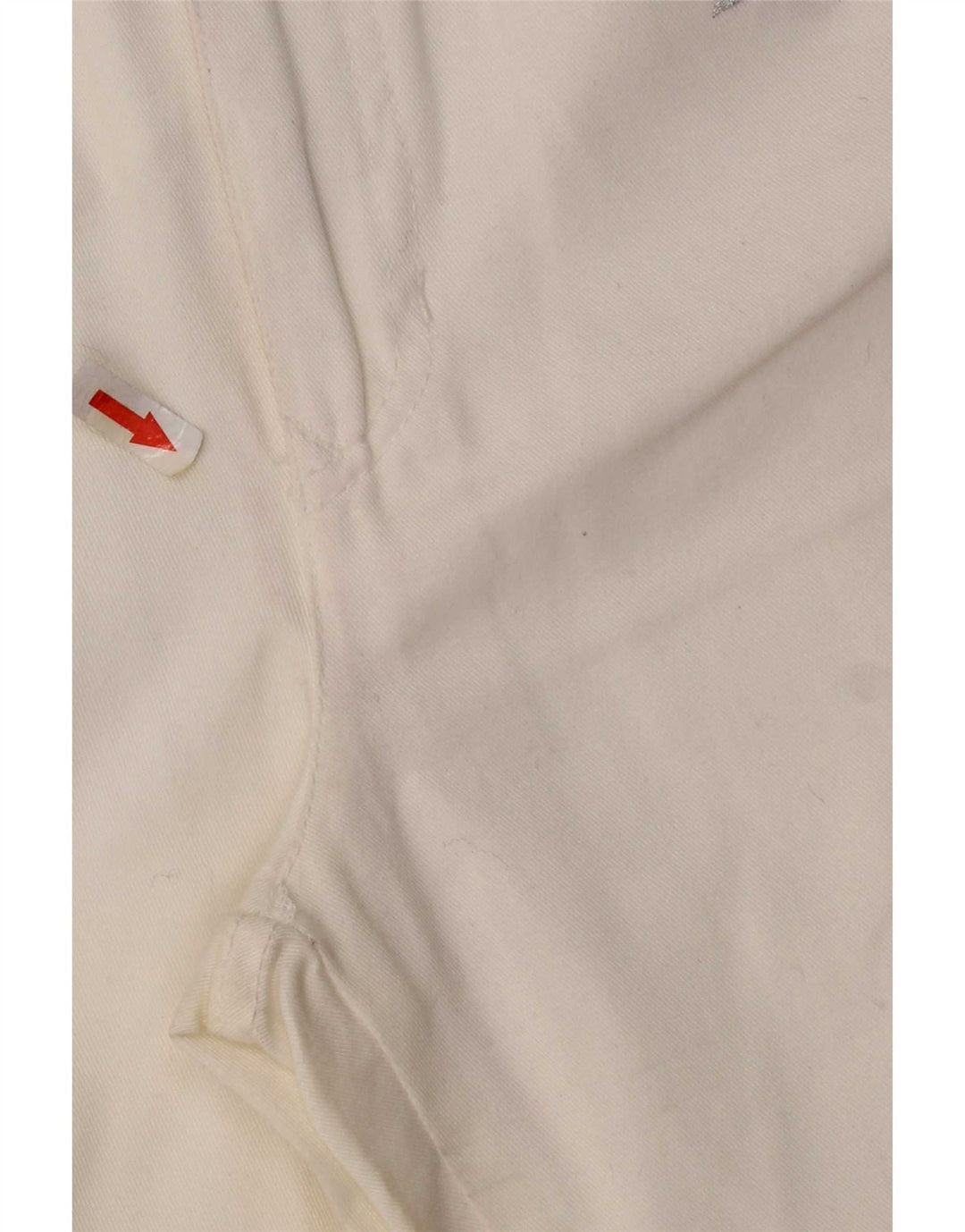 Calça capri feminina de cintura alta Roccobarocco IT 44 médio W26 L22 branca